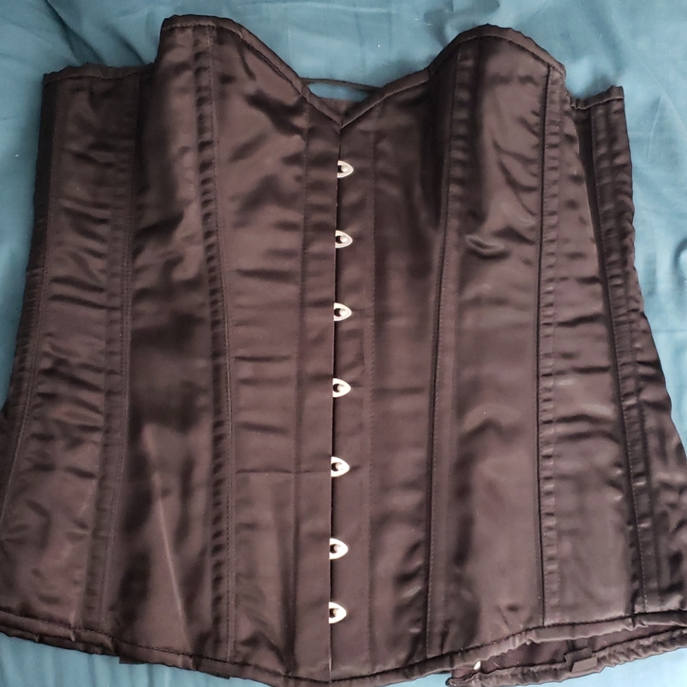 Steel boned corset